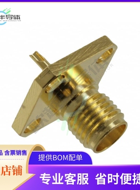 132142【CONN SMA RCPT STR 50 OHM SOLDER】