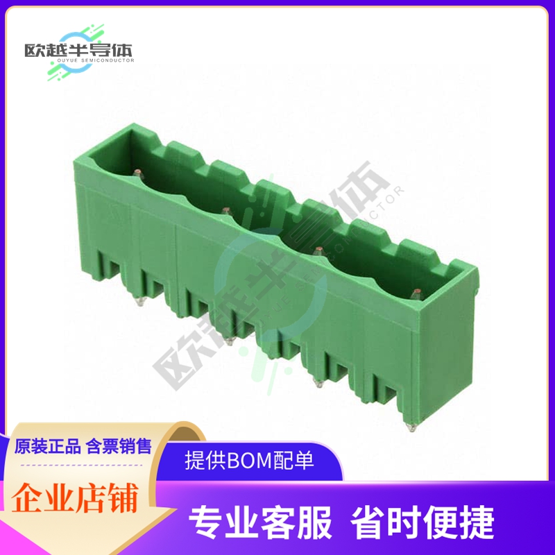 282828-4【TERM BLOCK HDR 4POS VERT 10.16MM】