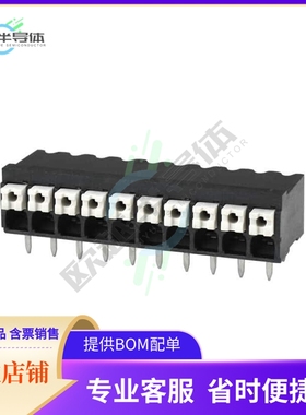 TBLH10-350-10BK【TERMINAL BLOCK, SCREWLESS, HIGH】
