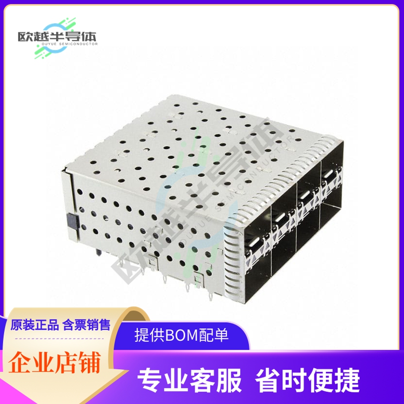 2007394-5【CONN SFP+ RCP W/CAGE 2X4 160P RA】