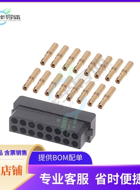 M80-8891605【CONN RCPT 16POS CRIMP 22AWG GOLD】