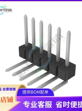 PEC06SGBN【CONN HEADER R/A 6POS 2.54MM】