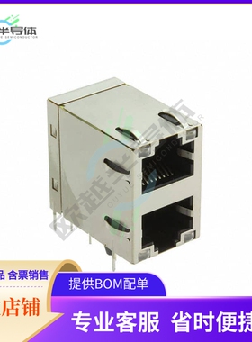 0895-2C1R-GVH【CONN JACK 2PORT 1000 BASE-T PCB】