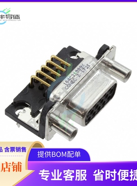 164C21009X【CONN D-SUB HD RCPT 15P R/A SLDR】