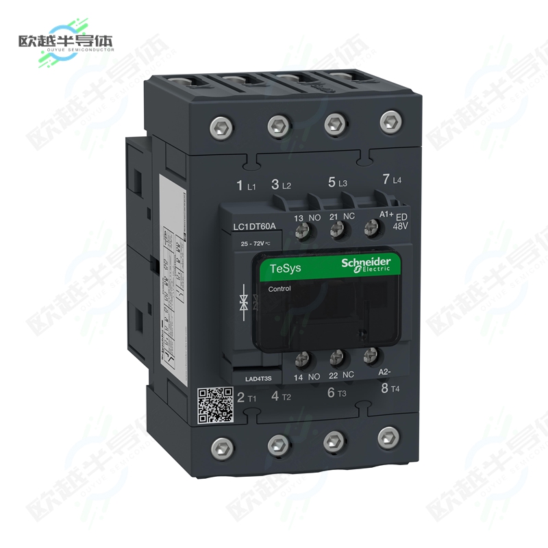 LC1DT60AED[继电器TESYS 4P EVLK CONTACTOR 60A AC1]