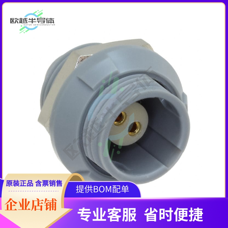 8P1P002200GRB01【CONN RCPT FMALE 2P GOLD SLDR CUP】