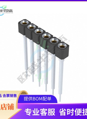 316-43-106-41-001000【CONN SOCKET 6POS 0.1 GOLD PCB】