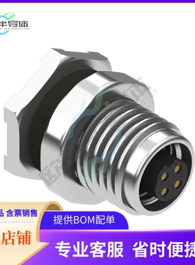 54-00107【CONN RCPT FMALE 4POS GOLD SOLDER】