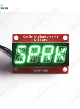 COM-18566[开发板QWIIC ALPHANUMERIC DISPLAY GREEN】
