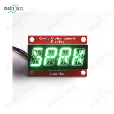 COM-18566[开发板QWIIC ALPHANUMERIC DISPLAY GREEN】