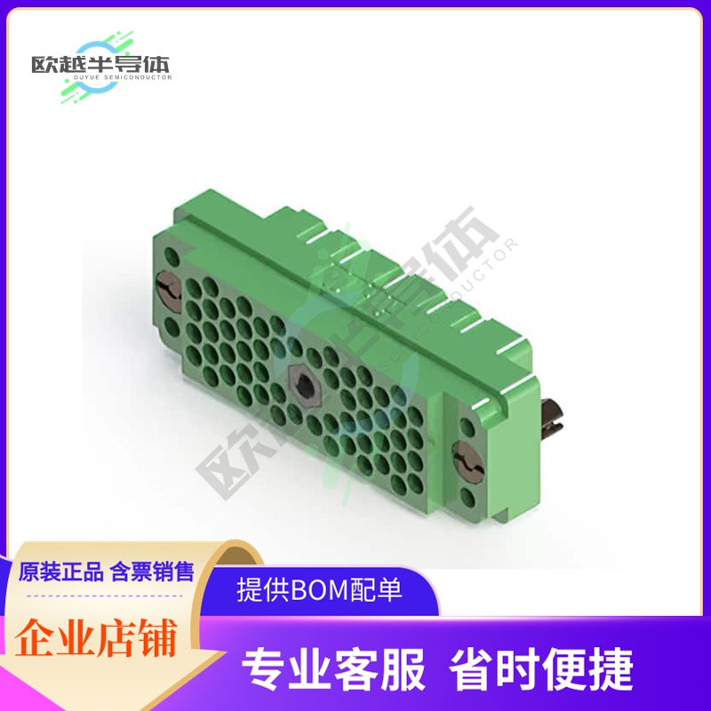 516-056-000-202【CONN HSG RACK & PANEL 56POS GRN】