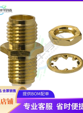 132137【CONN SMA RCPT STR 50 OHM SOLDER】