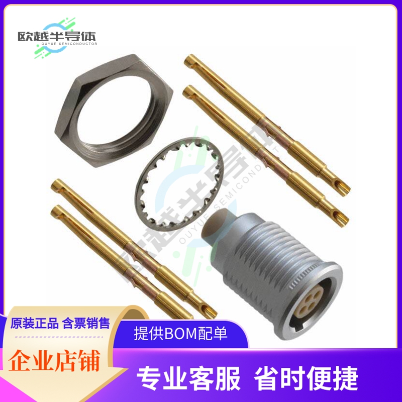 JBXER1G04FSSDSR【CONN RCPT FMALE 4P GOLD SLDR CUP】