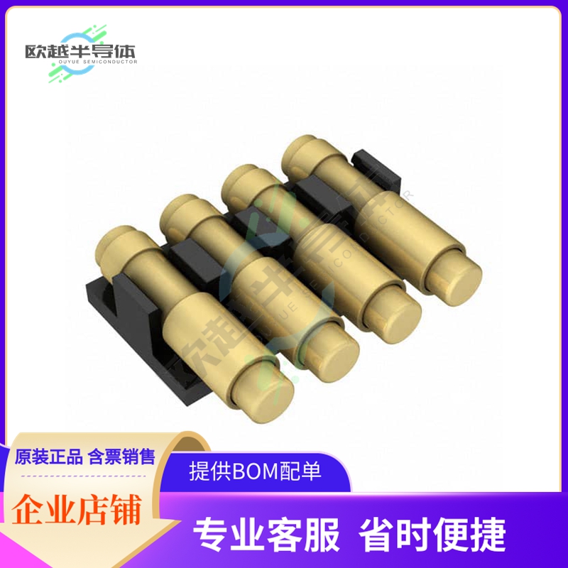 8MM-11-0004-02-131【CONN SPRING TARGET 4POS R/A SMD】