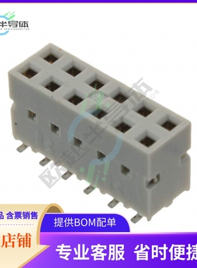89898-306LF【CONN RCPT 12POS 0.1 GOLD SMD】