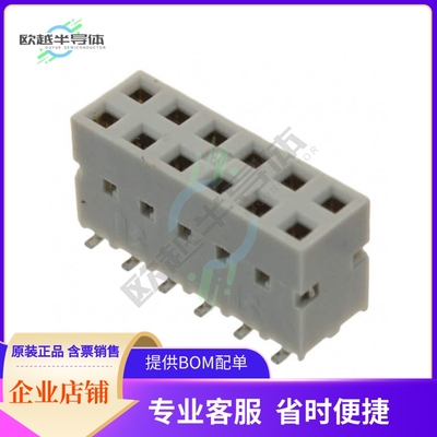 89898-306LF【CONN RCPT 12POS 0.1 GOLD SMD】