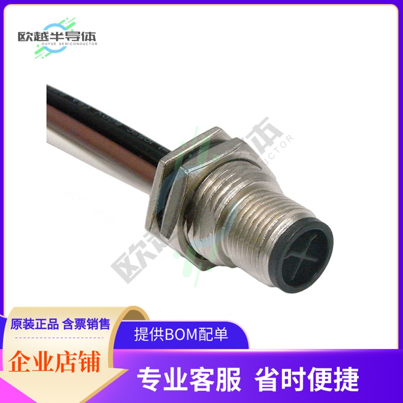 M12S-04PMMS-SF8B15【CONN PLUG MALE 4P WIR LEAD 0.49'】