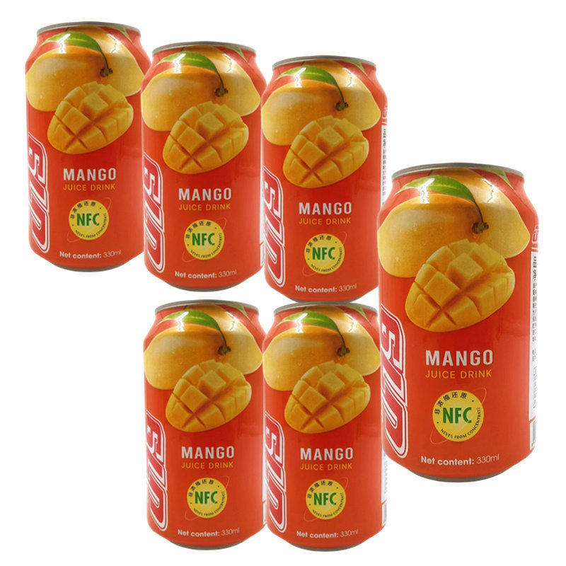 6罐装芒果汁酸甜饮料 越南原装进口休闲解腻水果味特产休闲即饮品