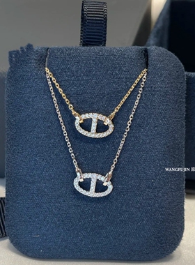 猪鼻子小Q满钻项链环扣