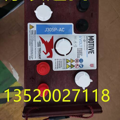 美国邱健蓄电池J305P-AC trojan-6V330AH清洁机升降台高尔夫球车