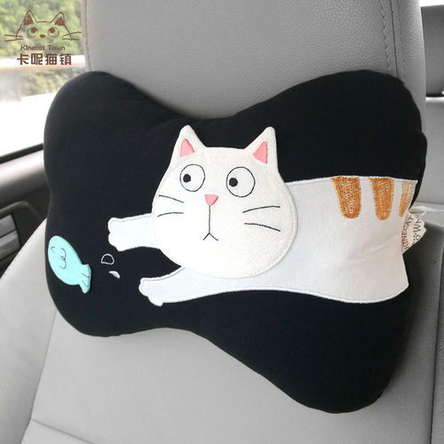 日本插画kine卡通风记忆棉颈枕