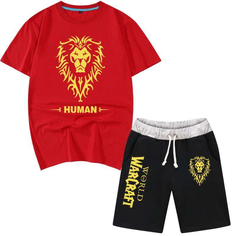 世界宽松套装魔兽电影周边短袖t恤wow为了部落联盟衣服运动五分裤|ruв категории Мужская одежда, футболка - от Buy2taobao.com для оказания профессиональной услуги покупки агента Taobao