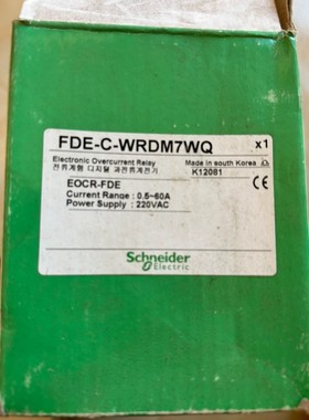 施耐德EOCR-FDE-C-WRDM7WQ保护器 议价