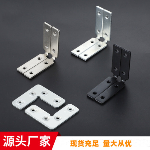 橱柜免拉手角码固定异形铝框角码五金配件家具角码直角门窗角铁