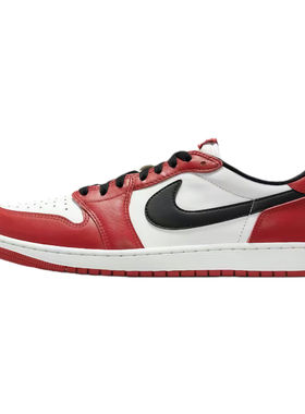 耐克Air Jordan 1 Low AJ1芝加哥公牛白黑红复古篮球鞋HQ6998-600