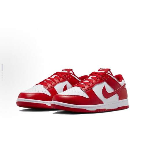Nike Dunk 皮革 Low Retro 低帮 板鞋 男女同款 红白色HF5441-104