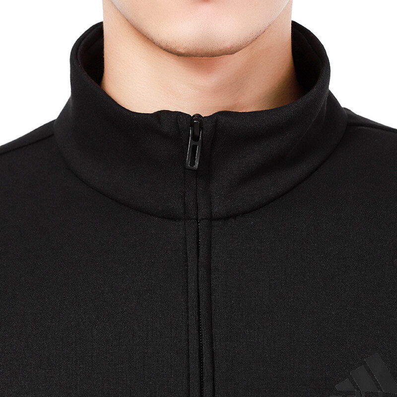 Adidas阿迪达斯男子外套春季新款修身运动服立领针织外套H12217