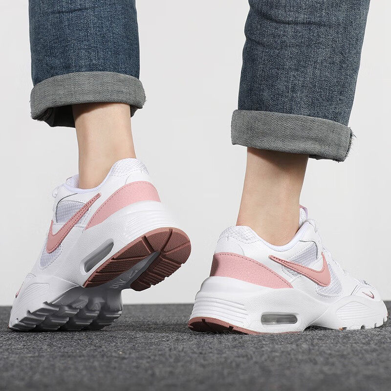 NIKE耐克白色女鞋AIR MAX 气垫鞋运动休闲透气跑步鞋CJ1671-106