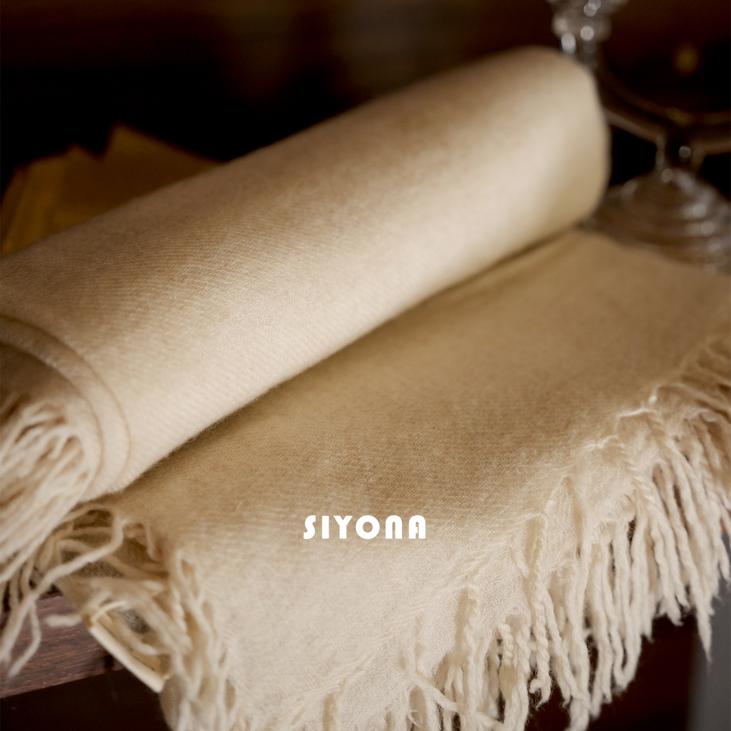 SIYONA100%山羊绒披肩围巾