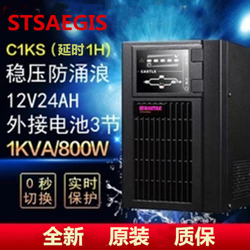 C1KS UPS电源 1KVA 负载800W 长效机 外接36V蓄电池 全新质保
