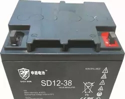 申盾蓄电池SD12-38免维护12V38Ah太阳能ups电源用蓄电池正品包邮