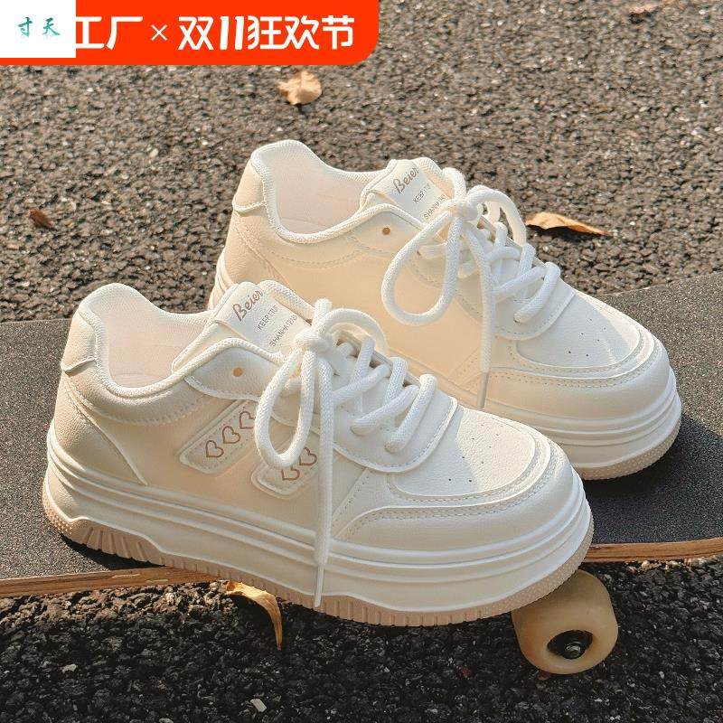 百搭秋季女鞋小白鞋2026