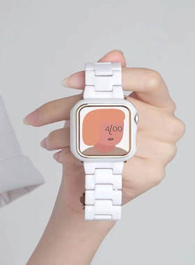 适用iwatch6表带女神苹
