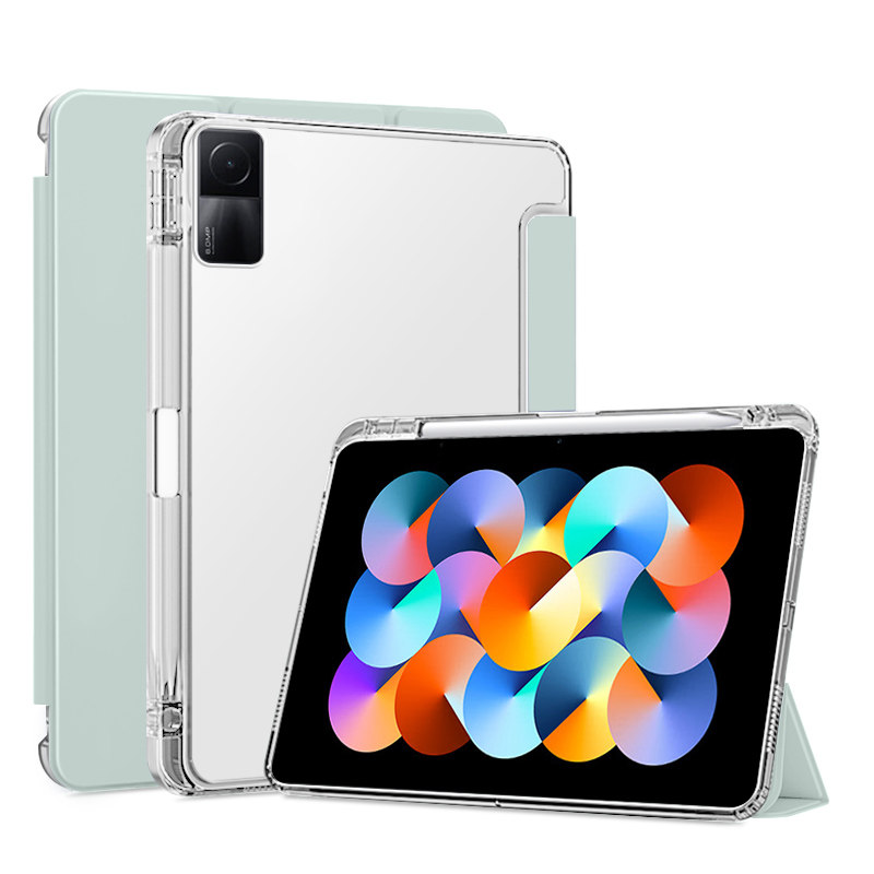 适用于RedmiPad保护套10.6英寸带笔槽22081283C透明三折红米硅胶壳防弯气囊防摔平板电脑新款外套简约高端男,3C数码配件,平板电脑保护套/壳,淘宝优惠券,粉丝福利购,淘宝优惠卷