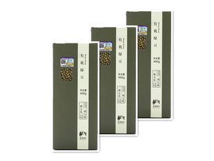 【黑龙江】泰来县  北纬45 有机绿豆400g*3盒 真空装