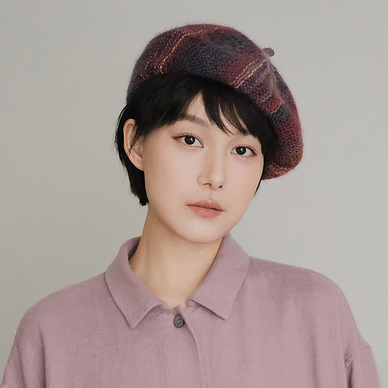 Lion～活着的人 手工编织无缝日本段染马海毛羊毛贝雷帽秋冬男女,服饰配件/皮带/帽子/围巾,帽子,淘宝优惠券,粉丝福利购,淘宝优惠卷