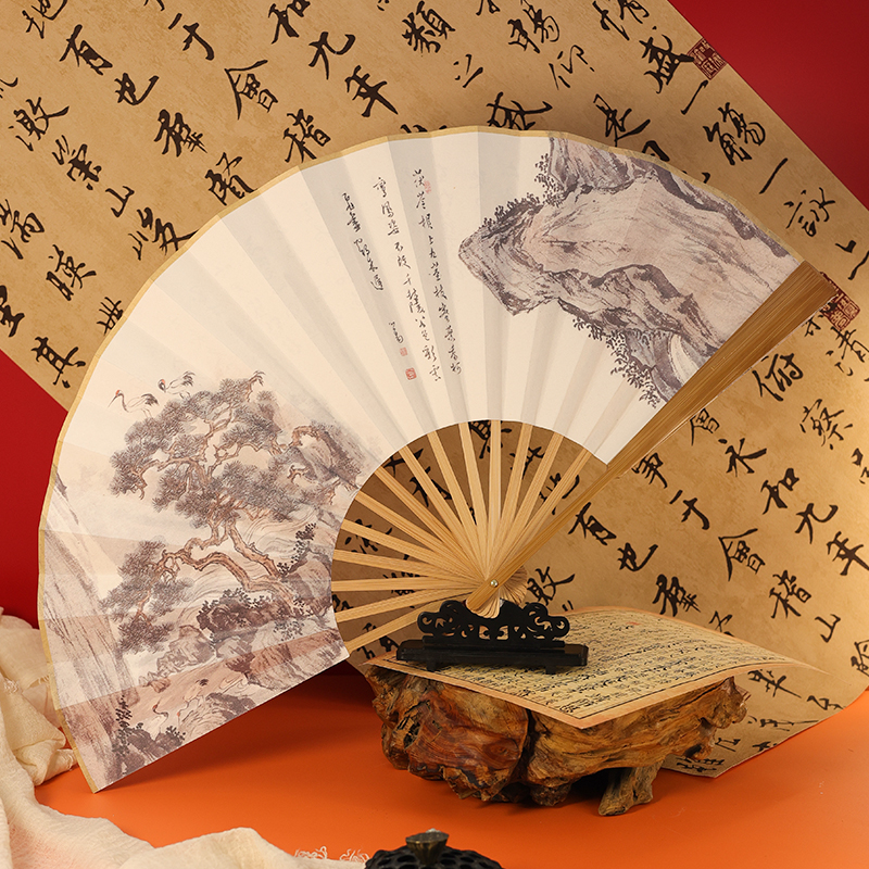 折扇纸中国风折扇老阊门