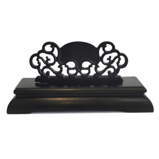 老阊门黑黄檀专用配件折扇扇架扇托可拆卸扇撑底座工艺扇子架