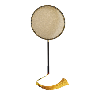 老阊门【非遗礼品】苏州特色稀地金缂丝团扇中国风扇子手工制作