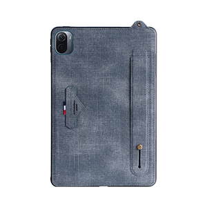 适用于小米平板6Spro12.4电脑保护套MI4PLUS手持后盖保护壳Pad5pro手腕带支架商务11英寸红米Padse全包壳6pro