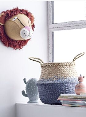 丹麦 手工羊毛毡狮子头墙饰墙挂儿童房装饰拍照道具饰品