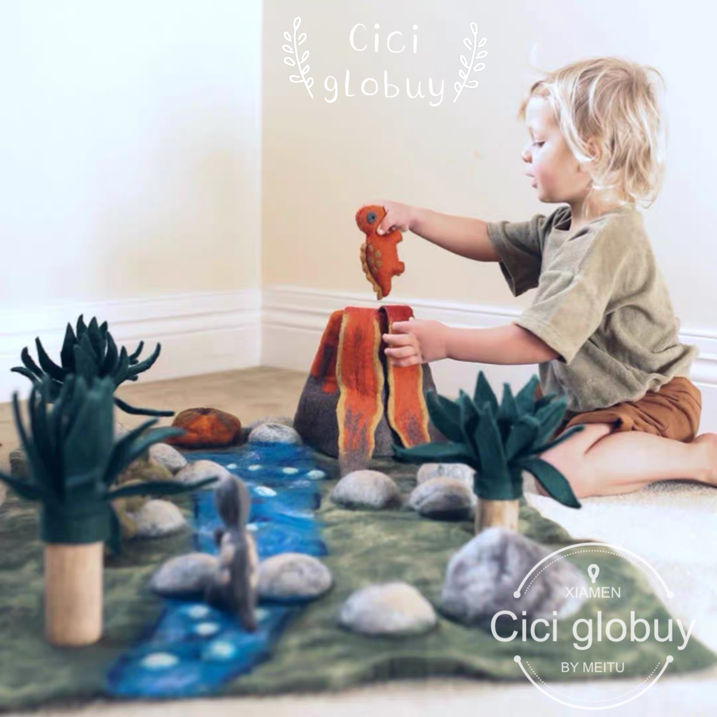 澳洲搭建手工恐龙儿童益智现货