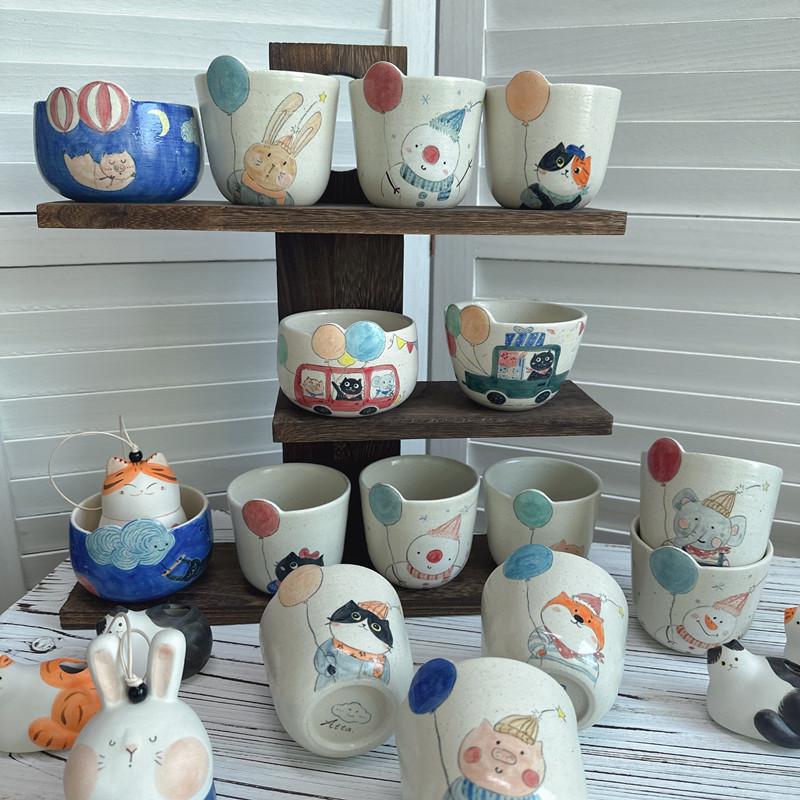 Atta手绘可爱卡通咖啡杯