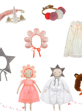 现货  party生日聚会装扮头饰服饰套装 发饰披风