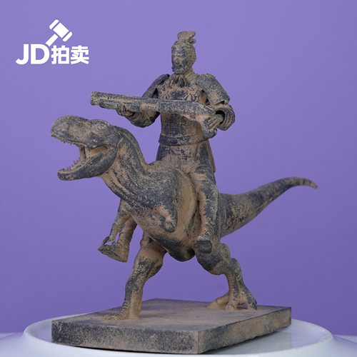 秦朝恐龙兵马俑战士国潮手办