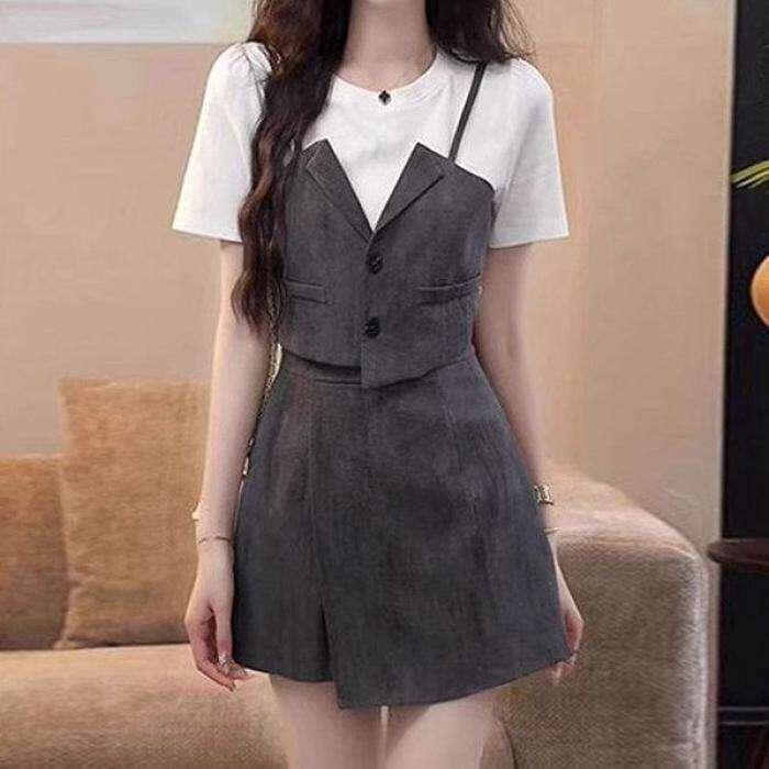 温柔气质出游穿搭套装女